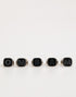 Dolce & Gabbana Silver Tone Brass Lettering Set 5 Pieces Adjustable Ring
